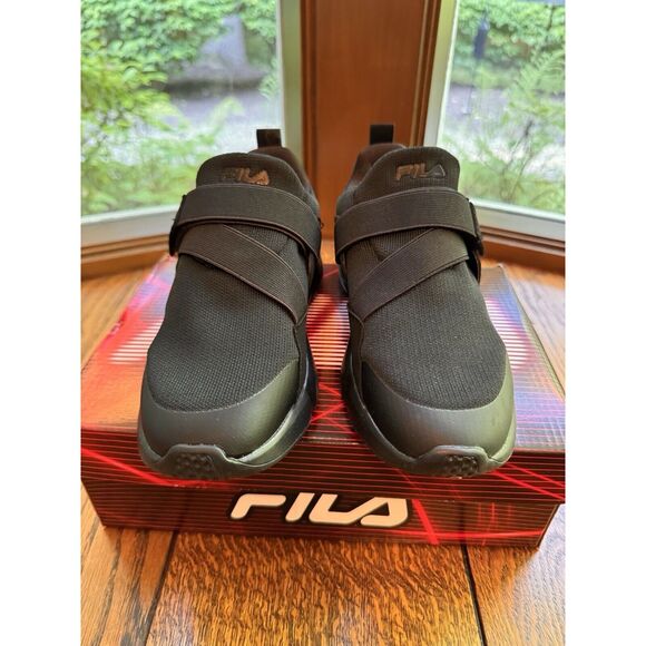 FILA Black Unisex Kids Vastra Shoes Size 7Y New With Box. Retail $60 - Picture 4 of 10